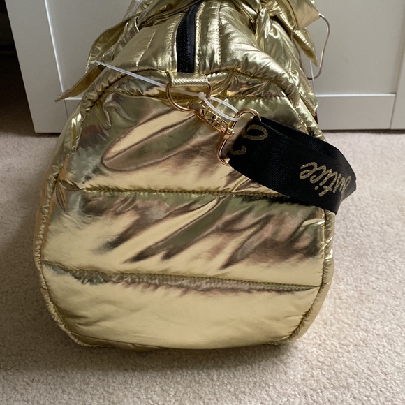 Justice Accessories Justice Gold Quilted Dance Duffle Bag Poshmark
